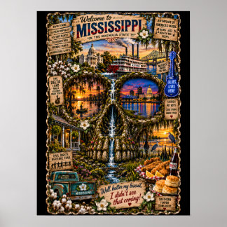 Mississippi Skull Art Print | State of Mind