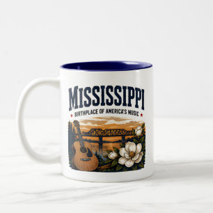 Mississippi Southern Music Journey Two-Tone Coffee Mug