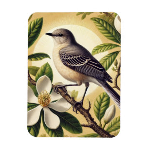 Mississippi State Bird Northern Mockingbird Magnet