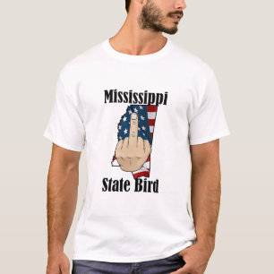 Mississippi state bird t-shirt middle finger