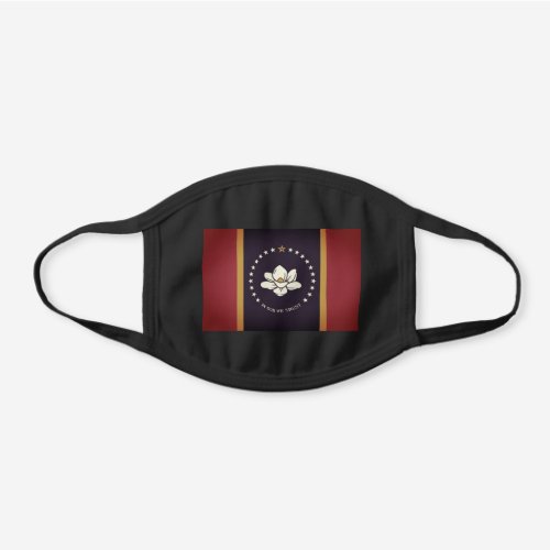 Mississippi State Flag New in 2020 Black Cotton Face Mask