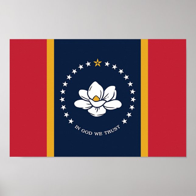 Mississippi State Flag (New in 2020) Poster (Front)