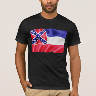 Mississippi State Flag Waving T-Shirt