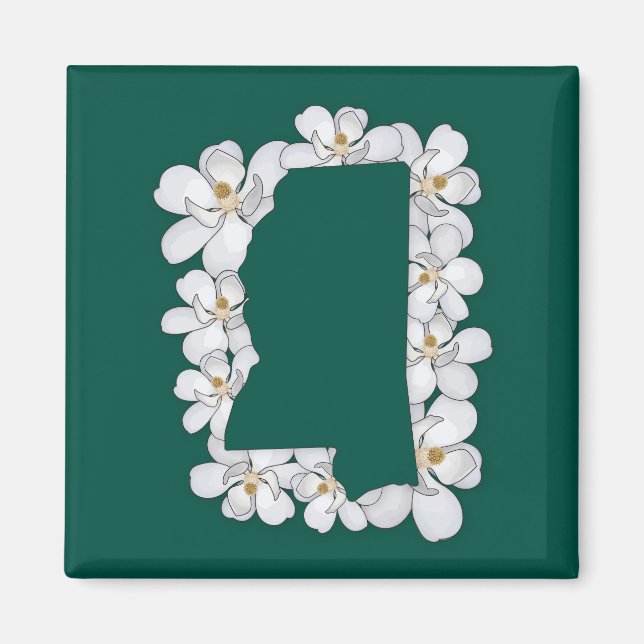 Mississippi State Flower Magnet (Front)