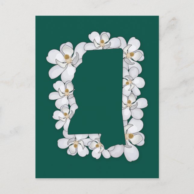 Mississippi State Flower Postcard (Front)