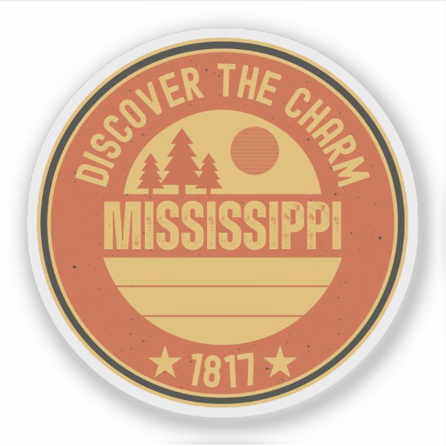 Mississippi State - Magnolia State Gift Sticker (Front)