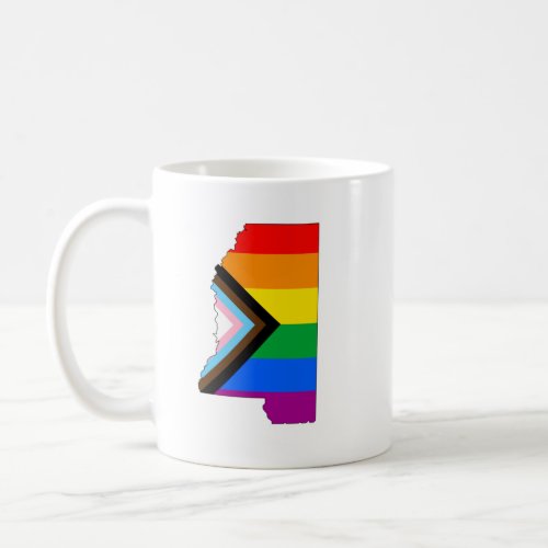 Mississippi State Pride LGBTQ Progress Pride Coffee Mug