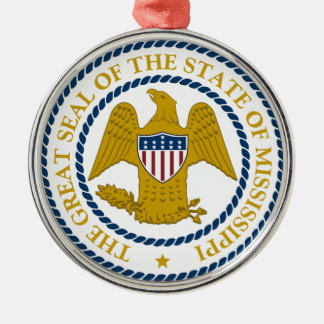 Mississippi State Seal Metal Ornament