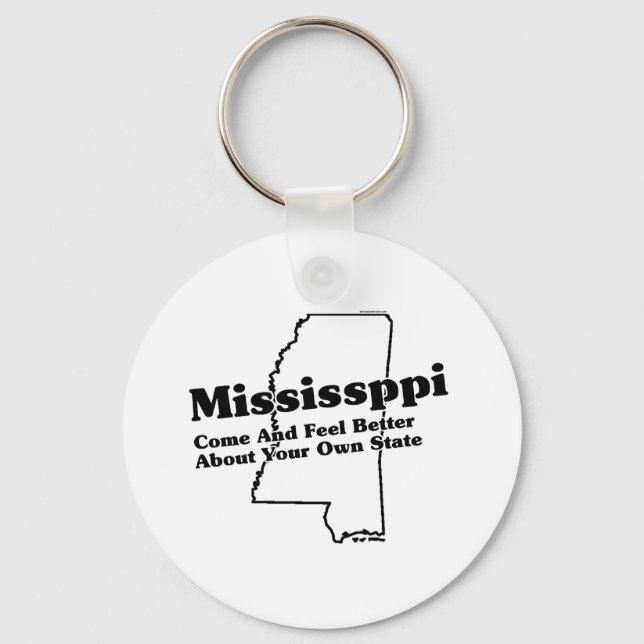 Mississippi State Slogan Keychain (Front)