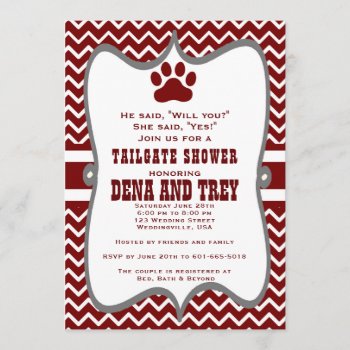 Mississippi State Tailgate Shower Invite by Classyyetsassy at Zazzle