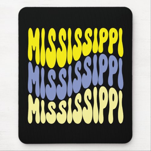 Mississippi State USA retro design Mouse Pad