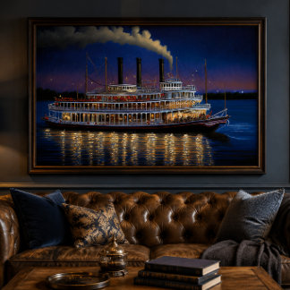 Mississippi Steamboat Acrylic Wall Art