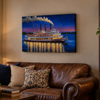 Mississippi Steamboat Acrylic Wall Art