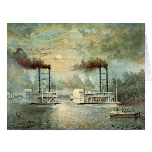 Mississippi Steamboat Race 1859 (Front Horizontal)