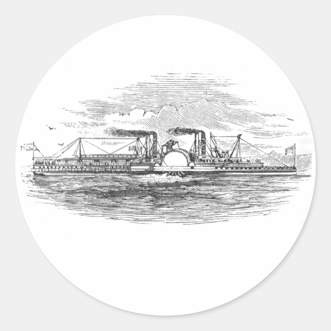 Mississippi Steamboat Stickers (Front)