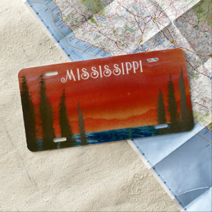 Mississippi the Magnolia State License Plate