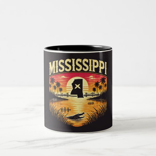 Mississippi Two-Tone Coffee Mug (Center)