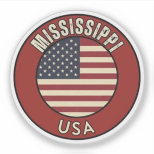 Mississippi United States of America Sticker