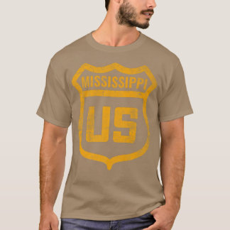 Mississippi - US highway distressed weathered look T-Shirt