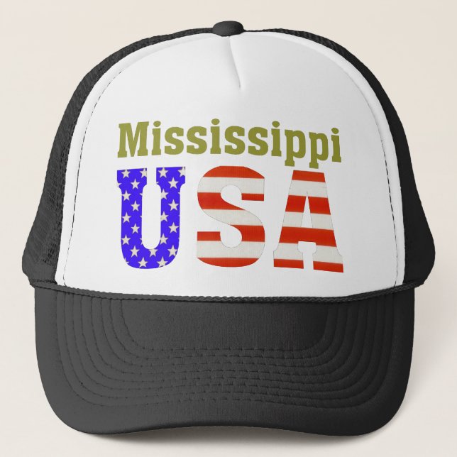 Mississippi USA! Trucker Hat (Front)