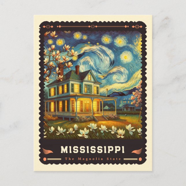 Mississippi | Vincent Van Gogh Inspired Postcard (Front)