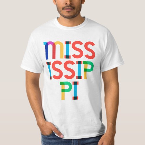 Mississippi Vintage Retro Pop Art 80s Type T_Shirt