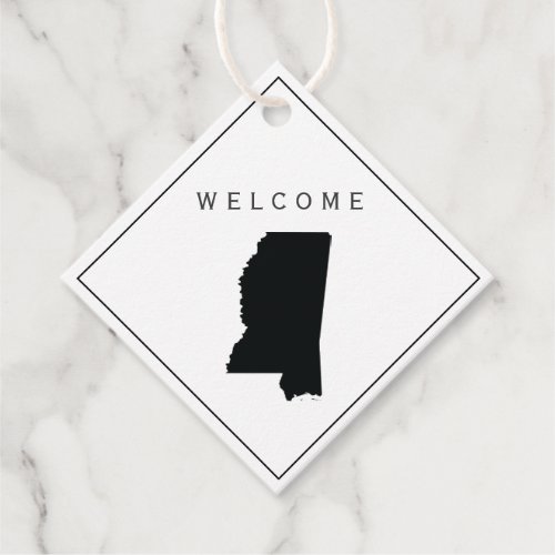 Mississippi Welcome Bag Gift Tag Wedding Weekend Favor Tags