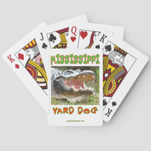 MISSISSIPPI YARD DOG POKER CARDS (Back)