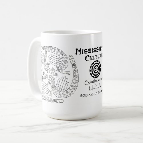 Mississippian Copper Engraved Designs Mug