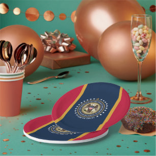 Mississippian Flag & Seal, Mississippi Paper Plates