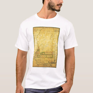 MississippiPanoramic MapMississippi T-Shirt