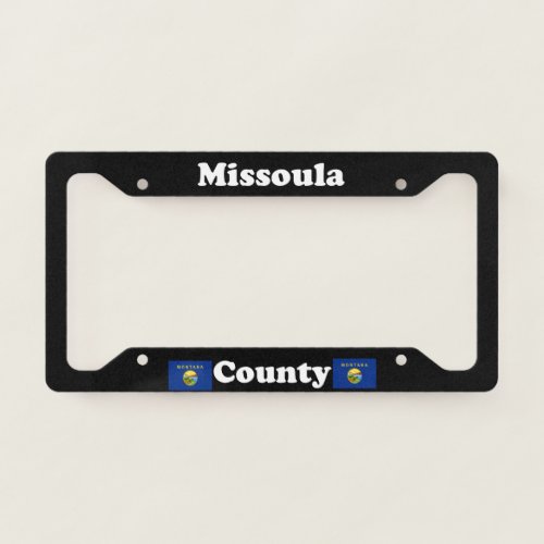 Missoula County Montana LPF License Plate Frame