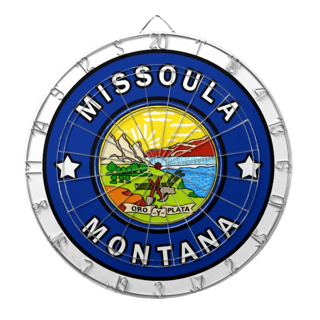 Missoula Montana Dart Board (Front)