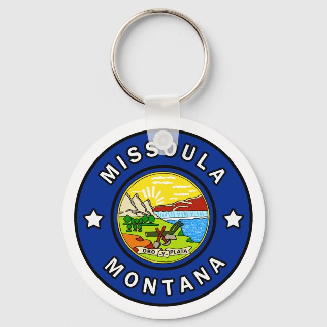 Missoula Montana Keychain (Front)
