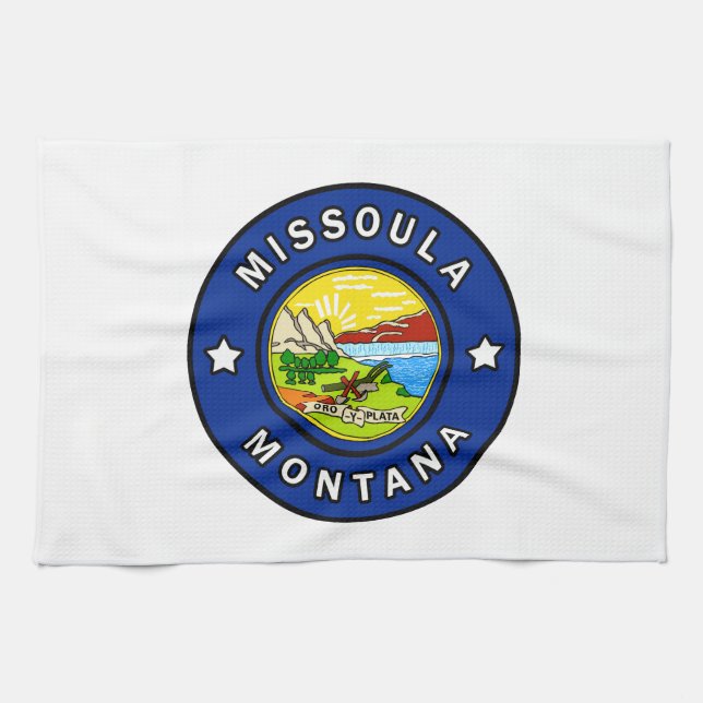 Missoula Montana Kitchen Towel (Horizontal)