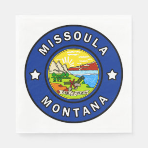 Missoula Montana Paper Napkins