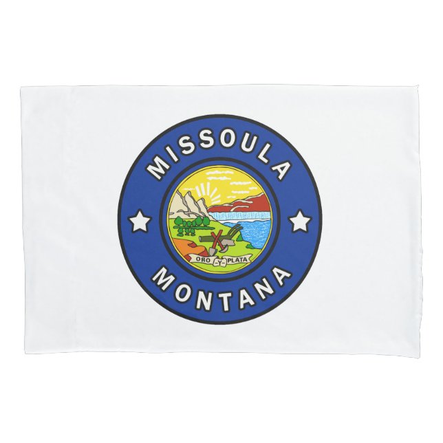 Missoula Montana Pillow Case (Front)