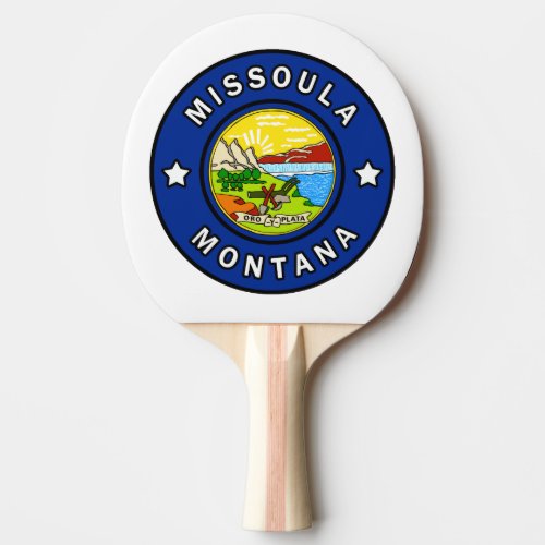 Missoula Montana Ping_Pong Paddle