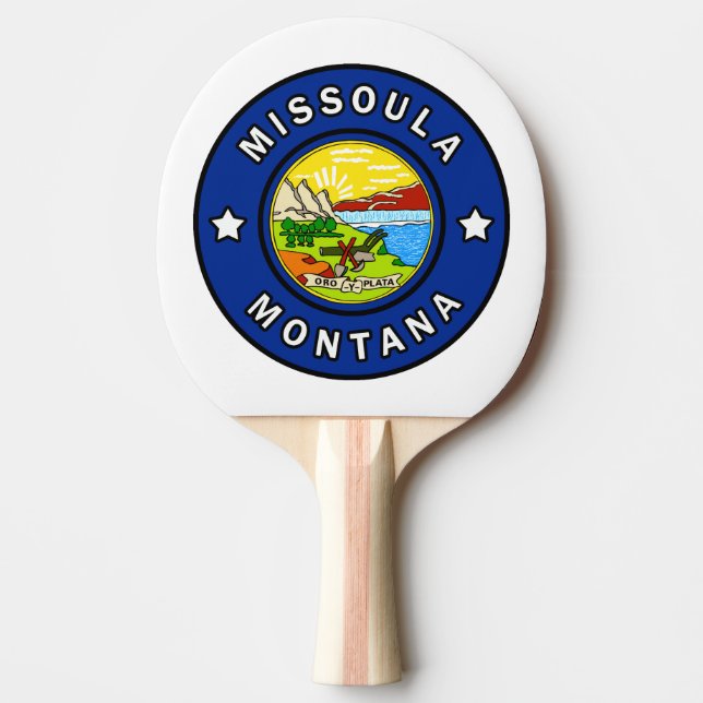 Missoula Montana Ping-Pong Paddle (Front)