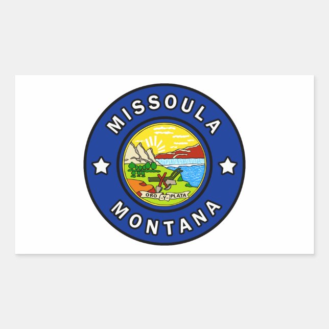 Missoula Montana Rectangular Sticker (Front)