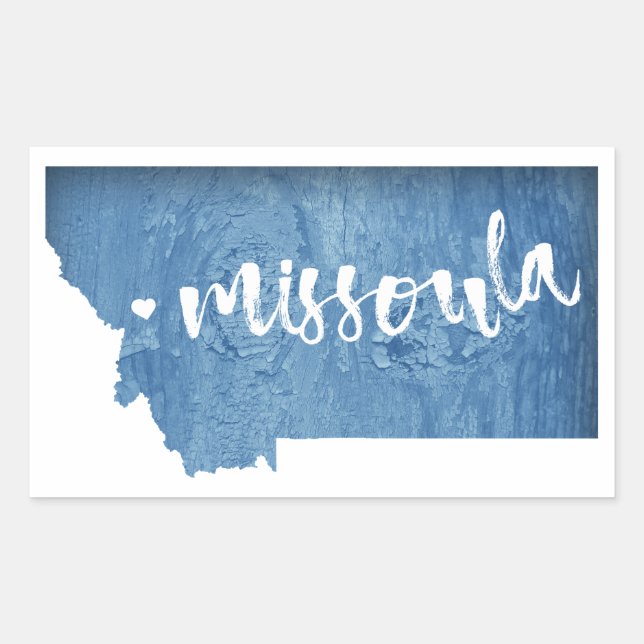Missoula, Montana Rectangular Sticker (Front)
