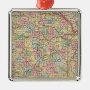 Missouri 10 metal ornament