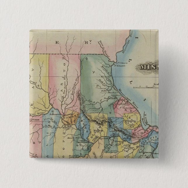 Missouri 3 pinback button (Front)