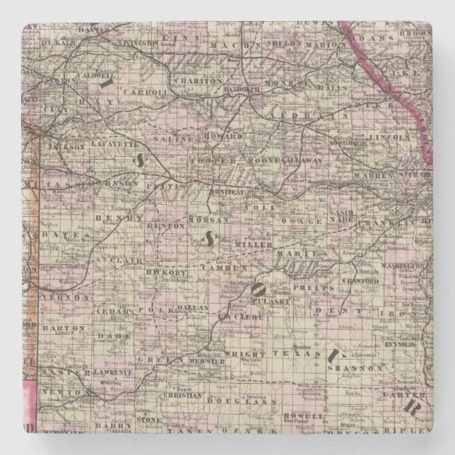 Missouri 7 stone coaster (Front)