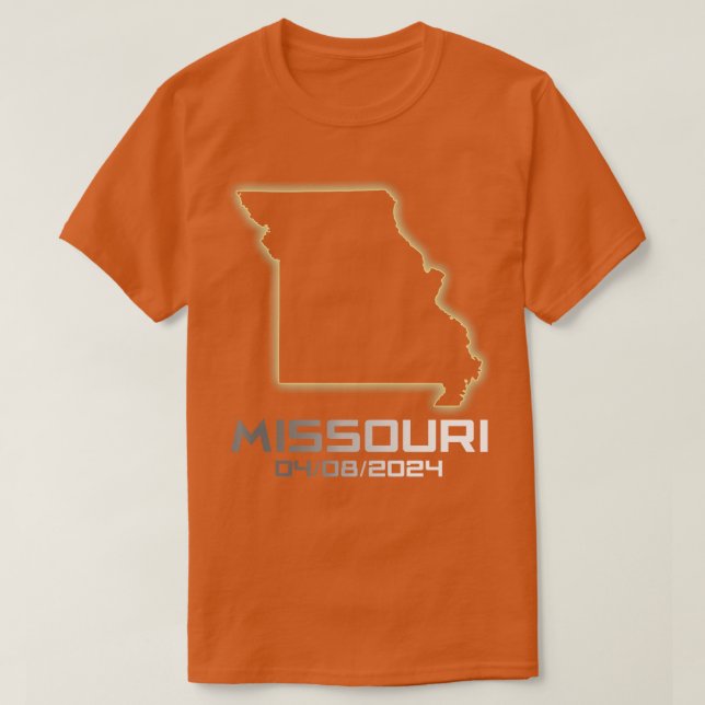 Missouri America Astronomy otal Solar Eclipse 2024 T-Shirt (Design Front)
