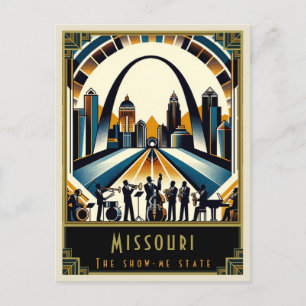Missouri Art Deco Postcard