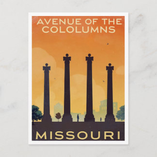 Missouri Avenue of the Columns Art Postcard