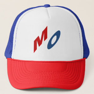 MISSOURI blue white red trucker cap