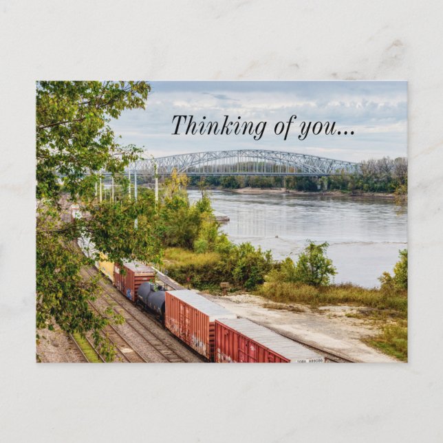 Missouri Capitol View Thinking Of You Postcard (Front)