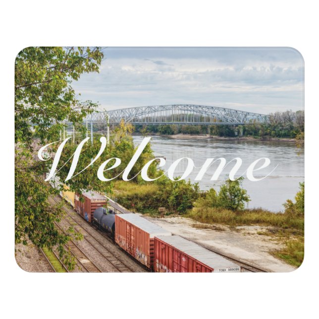 Missouri Capitol View Welcome Door Sign (Contemporary Front)